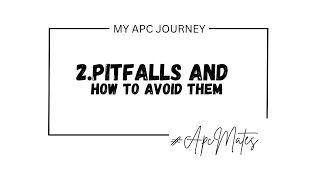 APC Mates  The SAICA APC Common pitfalls and how to avoid them [upl. by Anrahc885]