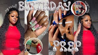 19th BIRTHDAY MAINTENANCE VLOG  PREP FOR VACATION hair lashes nails packing  more [upl. by Gilud]