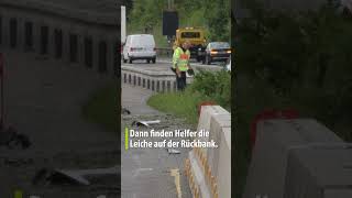 Leiche in Unfallauto gefunden  Kripo ermittelt auf A 81 [upl. by Arrais]