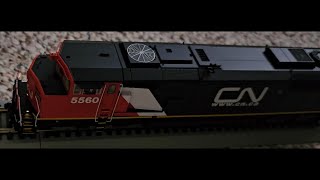 Aurora Miniatures GMD SD60F CNca Locomotive Review [upl. by Starlene230]