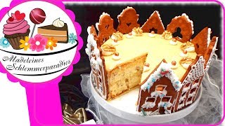 Lübecker Marzipantorte Rezept  Weihnachtliche Marzipan Nuss Torte  SCCC19 Türchen 13 [upl. by Duhl]