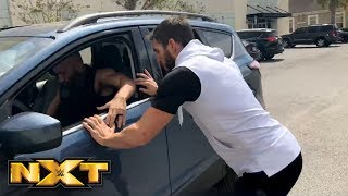 Johnny Gargano tries to chase down Tommaso Ciampa in the WWE PC parking lot March 24 2018 [upl. by Erdua643]