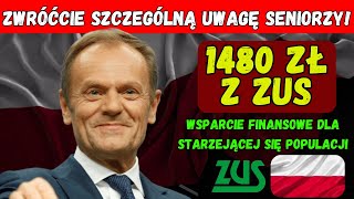 ZUS zapowiada podwyżkę o 1480 zł  Ratuje polskich emerytów co musisz wiedzieć [upl. by Dnalyag132]