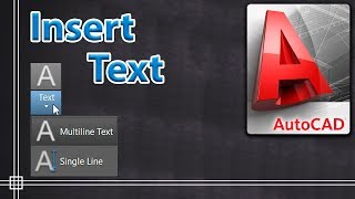 Autocad 2018  Insert Text full tutorial [upl. by Erdnoed101]