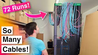 Massive Home Network Install  Part 2 Pulling The Cables [upl. by Eisler403]