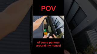 POV of some parkour around my house foryou fitness fun shorts parkour skills today tiktok [upl. by Keele]