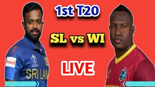 SL vs WI 1st T20 WI vs SL 2024 Live Score [upl. by Hollinger386]