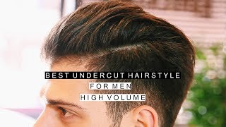 Best Undercut Fade Hairstyle for Men  High Volume Popular Haircut  Side Part [upl. by Danice]