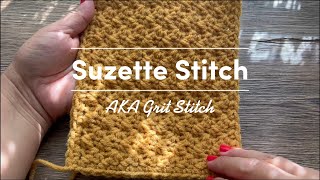 Add Texture To Crochet Projects Suzette Aka Grit Stitch Tutorial crochetforbeginners [upl. by Gamali274]