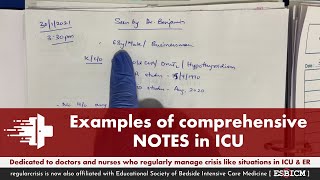 Example of comprehensive notes in ICU  RegularCrisis [upl. by Feerahs25]