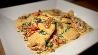 Creamy Tuscan Chicken with Sundried Tomatoes and Spinach [upl. by Gall]