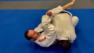 Judo Figure Four Arm Lock Turnover Ude Garami [upl. by Llydnek638]