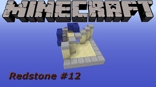 Redstone Tutorial  Easy Corner Door [upl. by Sixele]