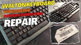 How to Repair Walton Keyboard WKG008WB Power Connection Solve easy way Fix [upl. by Aicatan959]