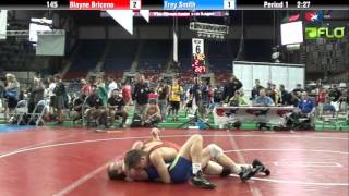 Junior 145  Blayne Briceno California vs Trey Smith Virginia [upl. by Mcgray]