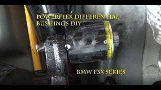 Powerflex rear differential bushings DIY for the BMW F3X series [upl. by Neehahs]