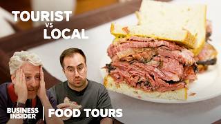 Finding The Best Pastrami Sandwich In New York  Food Tours  Insider Food [upl. by Ellebasi]