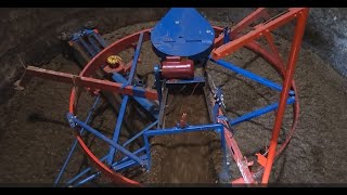 SPIROMAX SILO UNLOADER working in a silo of all grass haylage with 50 moisture content [upl. by Ithaman532]