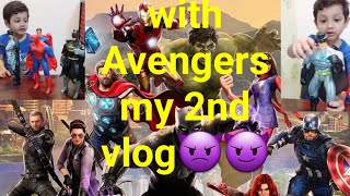 My 2nd vlog with Avengers MrBeast SistrologySpidyBrother DuckyBhai [upl. by Jamille]