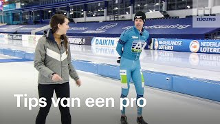 Schaatsen Met deze proftips van Bob de Vries blijf je overeind [upl. by Ydarb]