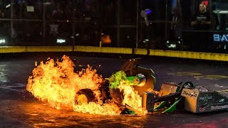 BattleBots BlackSmith VS SawBlaze [upl. by Eniladam]