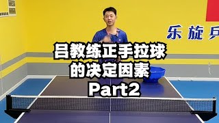 吕教练正手拉球的决定因素 Part2 [upl. by Notfa437]