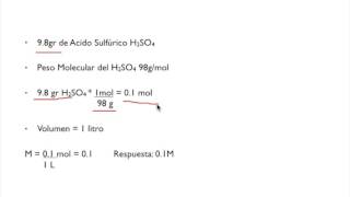 Cálculo de Normalidad y Molaridad Soluciones Química General [upl. by Kassel]