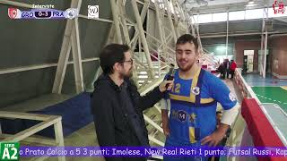 INTERVISTA POST GARA ATLANTE GROSSETO VS MONTEBIANCO PRATO C5 ALESSIO MENICHELLA [upl. by Lenoel526]