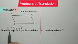 Vecteurs et translation  Translations  Cours 3AC [upl. by Stevens]