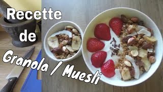 Comment faire son GRANOLA MAISON muesli  Idée Cuisine [upl. by Llevert]