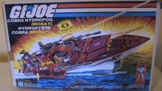 1985 GI Joe Cobra Moray Hydrofoil review [upl. by Naggem]