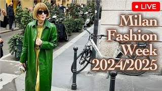 Milan Fashion Week 20242025 Stunning Start Unforgettable outfits you can see on the street [upl. by Rem974]