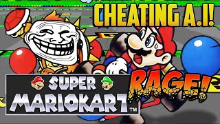 RETRO RAGE MONTAGE Super Mario Kart SNES [upl. by Esinned93]