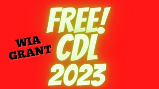 FREE CDL WIA GRANT 2023 STEP BY STEP cdltraining FREECDL [upl. by Idorb]