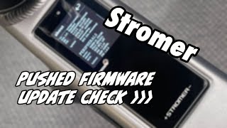 Stromer Omni Pushed Firmware Update Check [upl. by Dewhirst20]