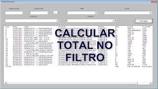 Calcular Total Filtro Listbox VBA Saída  Controle de Estoque Excel  Aula 85 [upl. by Yengac192]