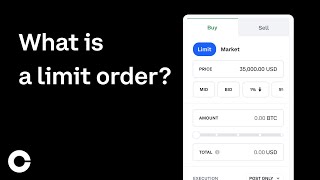 Coinbase Advanced Trading What is a limit order [upl. by Salchunas]