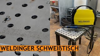 Schweißtisch Bausatz von WELDINGER  DIY Lochtisch selber bauen  Schweißtisch aufbauen [upl. by Tito]