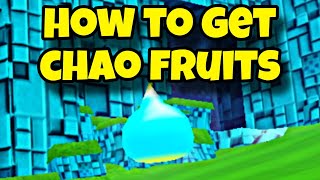 How to Get Chao Fruits in Sonic Speed Simulator  chao fruits [upl. by Milo]