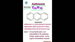 anthraceneanthracene formulaanthracene uses polycyclic aromatic hydrocarbon PAH [upl. by Marsden]