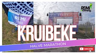 mijn PR verbroken Running de HALVE MARATHON van KRUIBEKE running marathontraining marathon [upl. by Jaye]