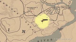 Hennigan’s Stead Central Location 2 Ubicación 2  Red Dead Online  Treasure Map [upl. by Arocal]