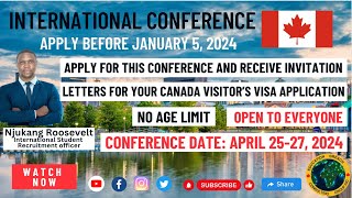 FULLY FUNDEDSELF FUNDED CONFERENCES IN CANADA FOR 2024  OPEN TO EVERYONE  NO AGE LIMIT NO IELTS [upl. by Peltz]