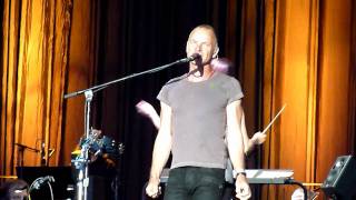 Sting  Fields Of Gold Lyrics  Live Bucuresti [upl. by Aititil385]