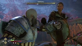 P 22  KRATOS vs HEIMDALL VANAHEIM FORESTgodofwarragnarok heimdall kratos freya live ps5 [upl. by Anuahs]