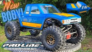 Axial SCX6 Upgraded to Proline Cliffhanger Body Painted [upl. by Auqenwahs]