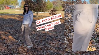 CL convallaria Wide Leg Yoga Pants soft stretchy and light yoga pants yogapants [upl. by Hgielra736]