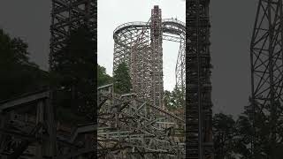 Worlds Tallest Wood Coaster  Wildfire at Kolmarden Zoo [upl. by Atinwahs]