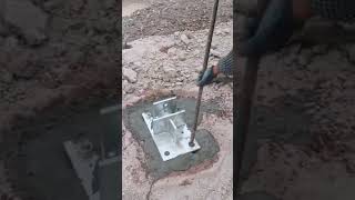 Wire mesh ground anchor cement mortar fixing process [upl. by Anola]