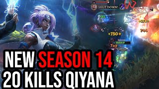 20 KILLS ON DAVEMON QIYANA IN SEASON 14 HIGH ELO [upl. by Kester175]